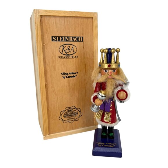 Steinbach King Arthur Collectible Wood Mini Nutcracker Limited Edition Camelot - Picture 1 of 10